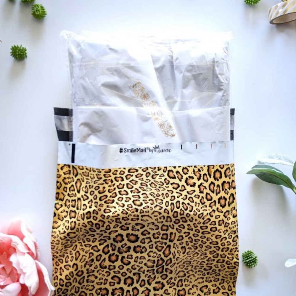 LAST SET! FALL LEOPARD🐆 20 Designer print Poly Mailers - Picture 2 of 3